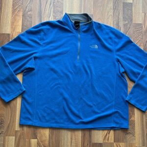 The North Face Men’s Royal Blue Quarter-Zip Fleece Pullover